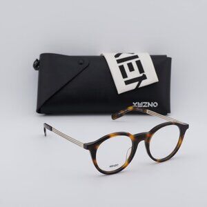 Kenzo KZ50015U 052 Round Eyeglasses 48mm - Havana/Gold